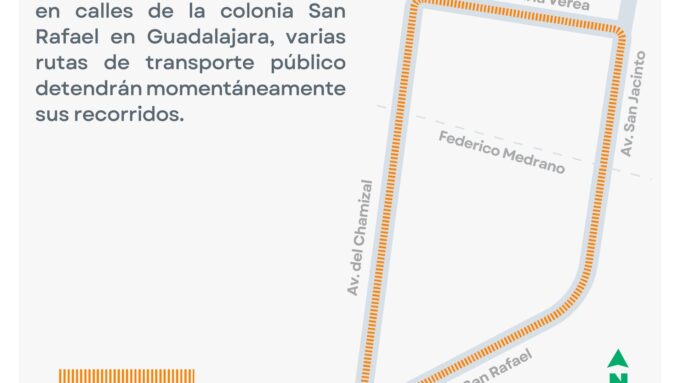 Mapa de corte de rutas camión