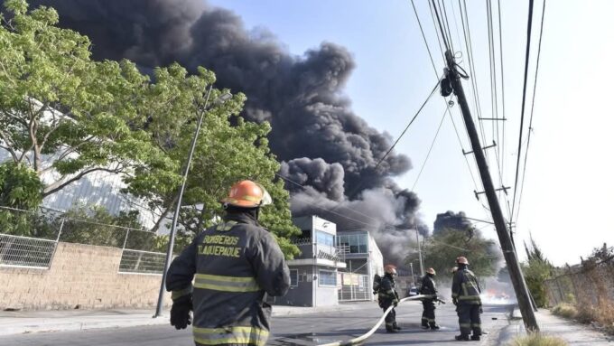 Incendio en el Álamo