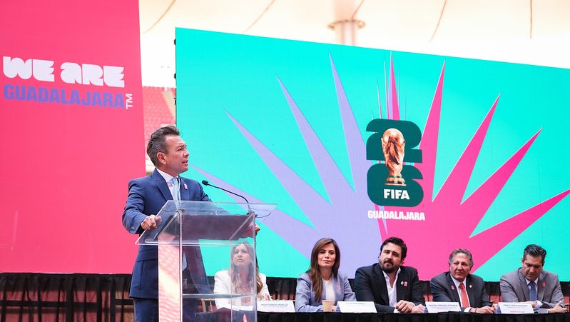 Presentan el póster oficial de Guadalajara como sede del Mundial 2026.