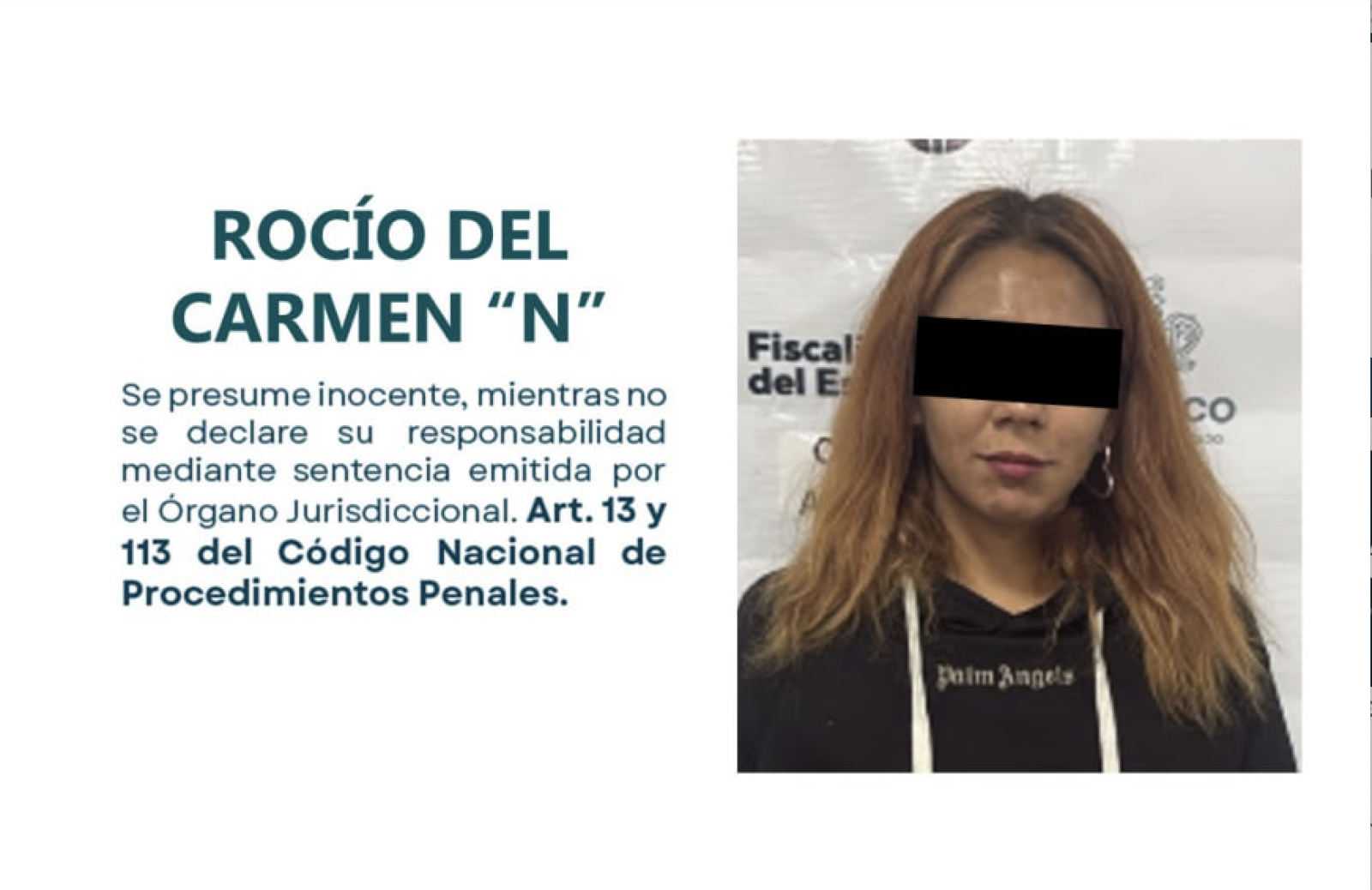 Rocío del Carmen N, investigada por homicidio y desaparición