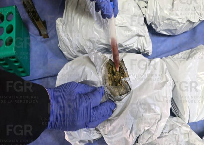 Droga en paquetería