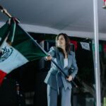 Vero Delgadillo da el Grito en la Unidad Administrativa Benito Juárez.
