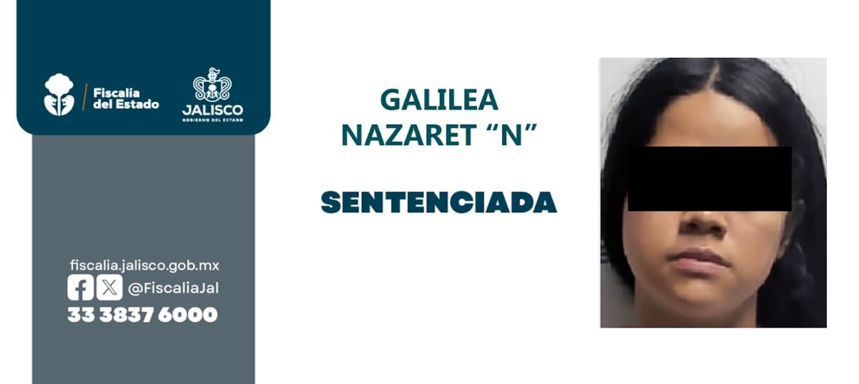 Galilea Nazareth "N" en prisión por robo a conductor de plataforma.