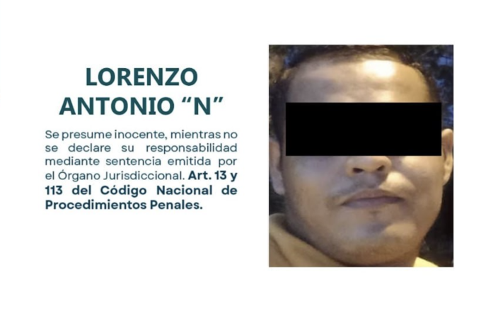 Lorenzp Antonio "N" acusado de abuso sexual infantil agravado