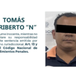 Tomás Heriberto "N" abusó de la hija de su pareja.